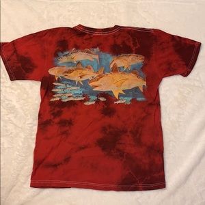 Tie dye Guy Harvey short sleeve shirt